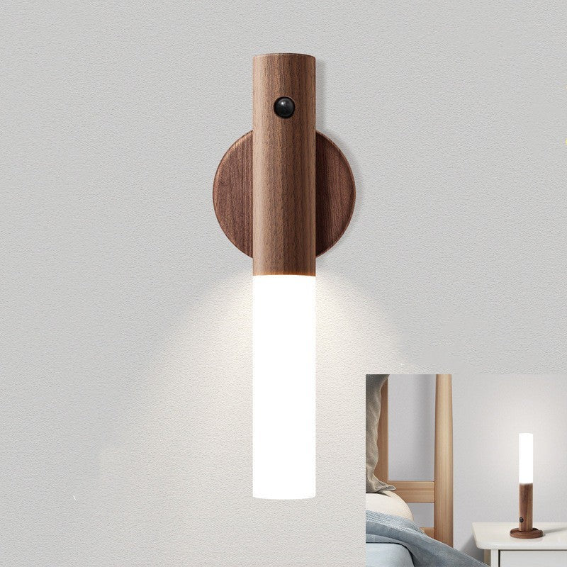 Dagny - 2-in-1 Wood Wall Lamp