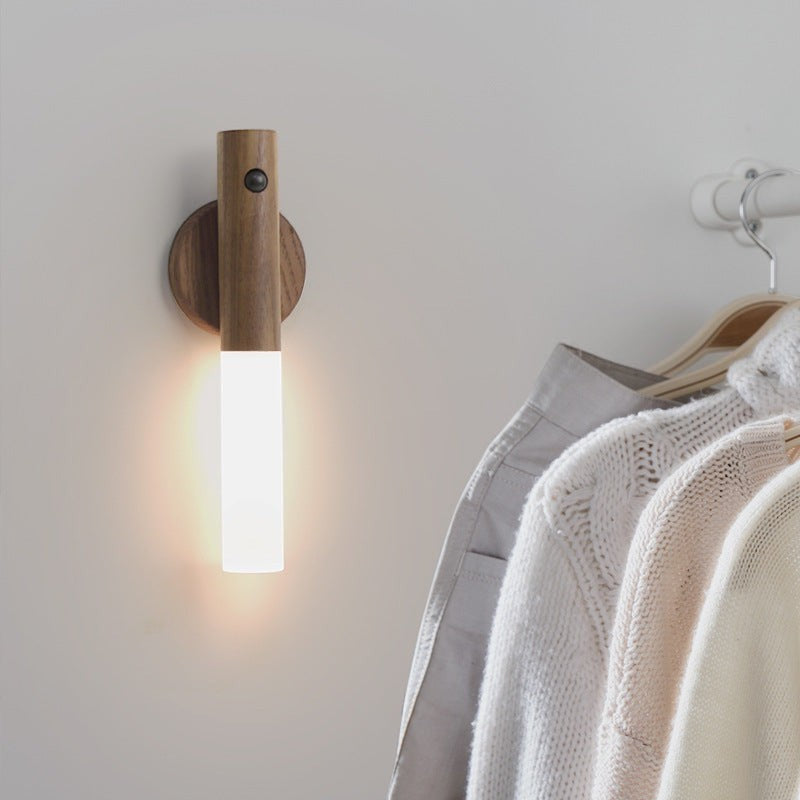 Dagny - 2-in-1 Wood Wall Lamp