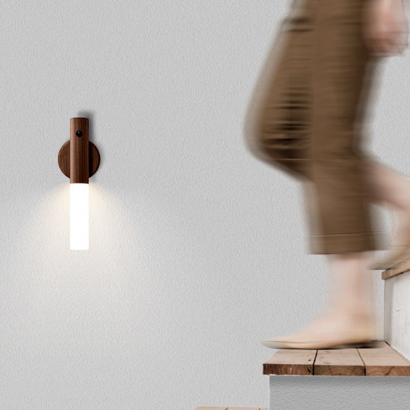 Dagny - 2-in-1 Wood Wall Lamp