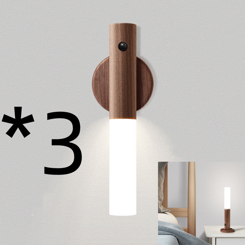 Dagny - 2-in-1 Wood Wall Lamp