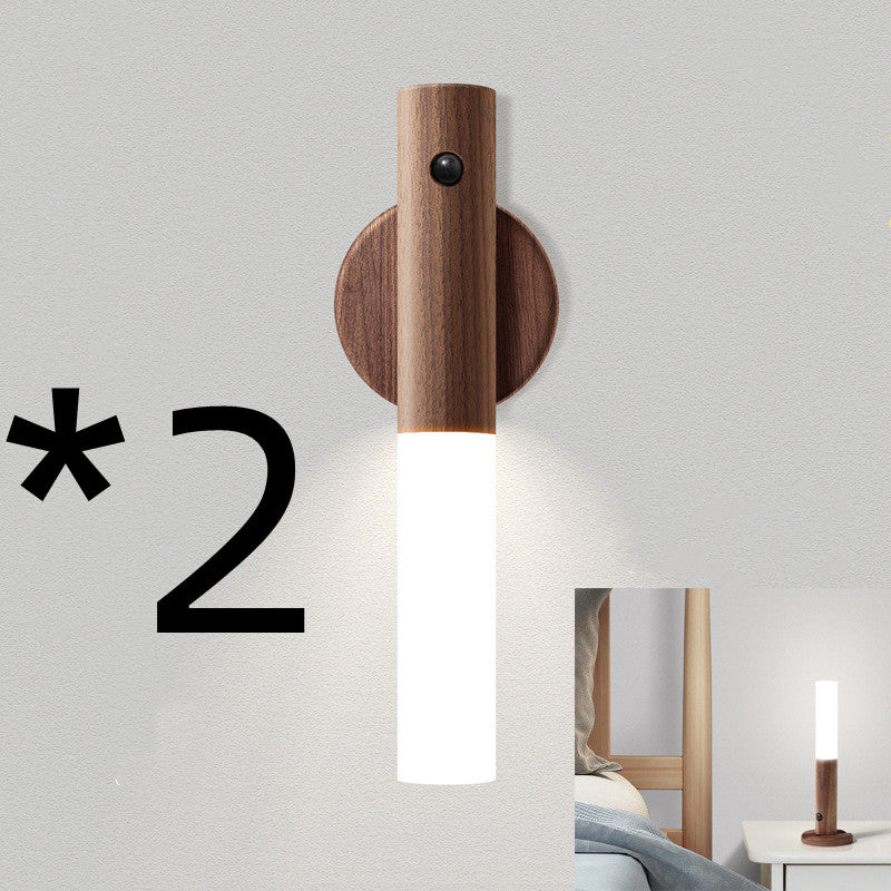 Dagny - 2-in-1 Wood Wall Lamp
